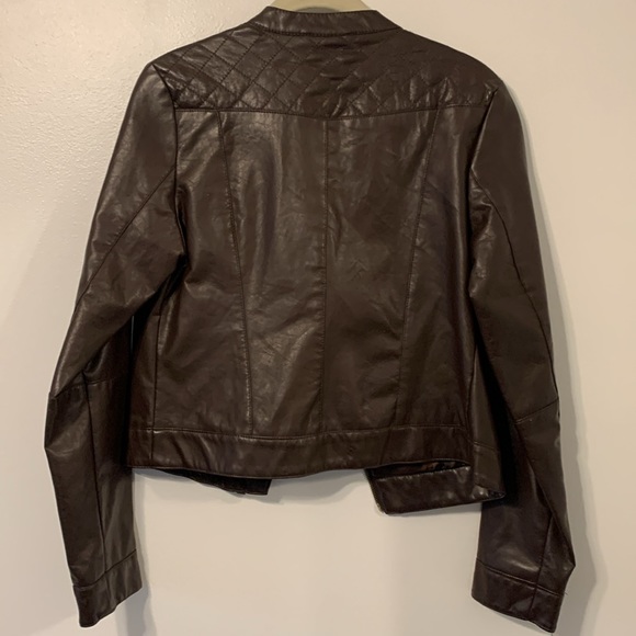 Leather-style biker Jacket - Picture 2 of 7